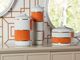 Wildwood Lamps Massaro Orange/White Canister-2