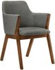 Armen Living Westmont and Renzo 5 Piece Charcoal/Walnut Dining Set-3