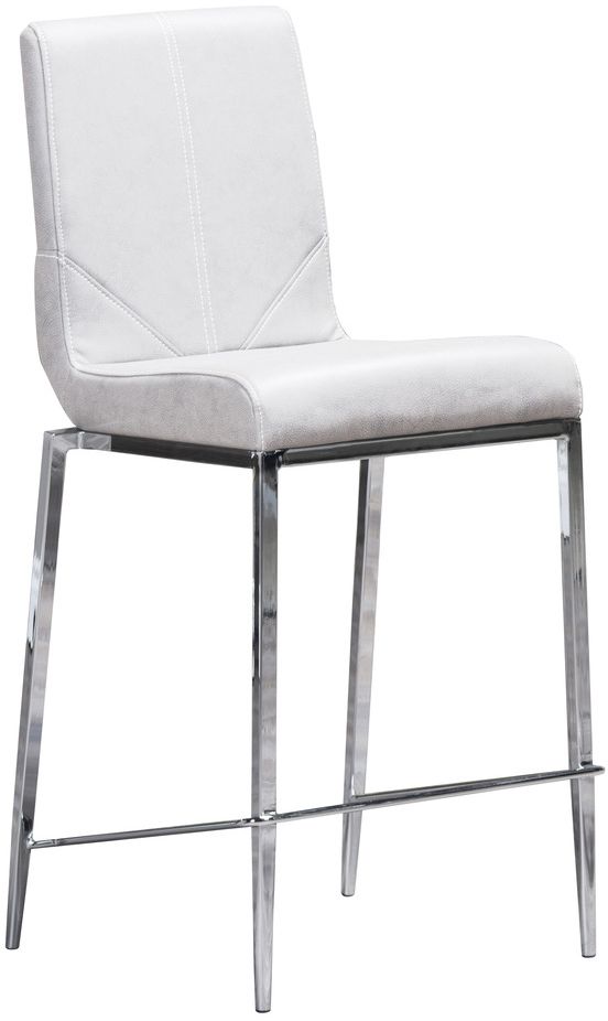 Mazin Furniture Latte White Counter-Height Chair-0