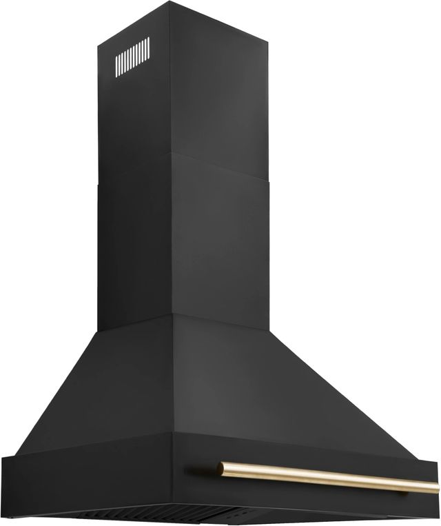 ZLINE Autograph Edition 30" Black Stainless Steel Wall Mounted Range Hood-2