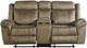 Elements International Sorrento Brown Power Reclining Loveseat-1