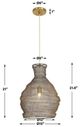 Uttermost® Murmur Antique Brass Pendant-2
