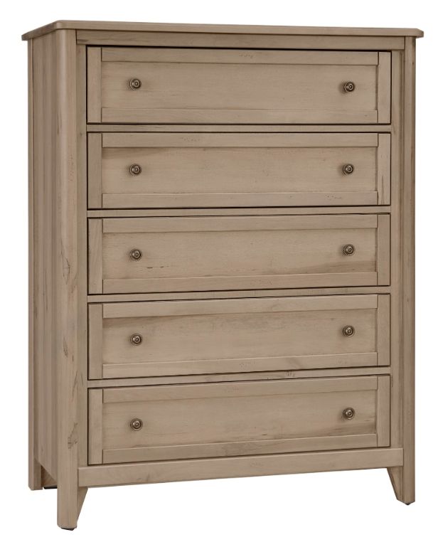 Vaughan-Bassett Woodbridge Shadow Gray 5-Drawer Chest-0