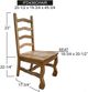 International Furniture Direct Marquez Brown Dining Side Chair-2