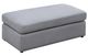Mazin Furniture Evelyn Neutral Light Gray Ottoman-1