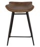 Fairfield® Nico Brown/Matte Black Counter Stool-1