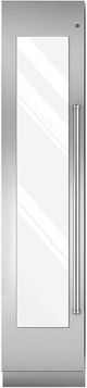 Sub-Zero® 18" Integrated Stainless Steel Wine Storage Door Panel with Pro Handle and Lock-0