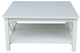 John Thomas Furniture® Hampton Pure White Square Coffee Table-1