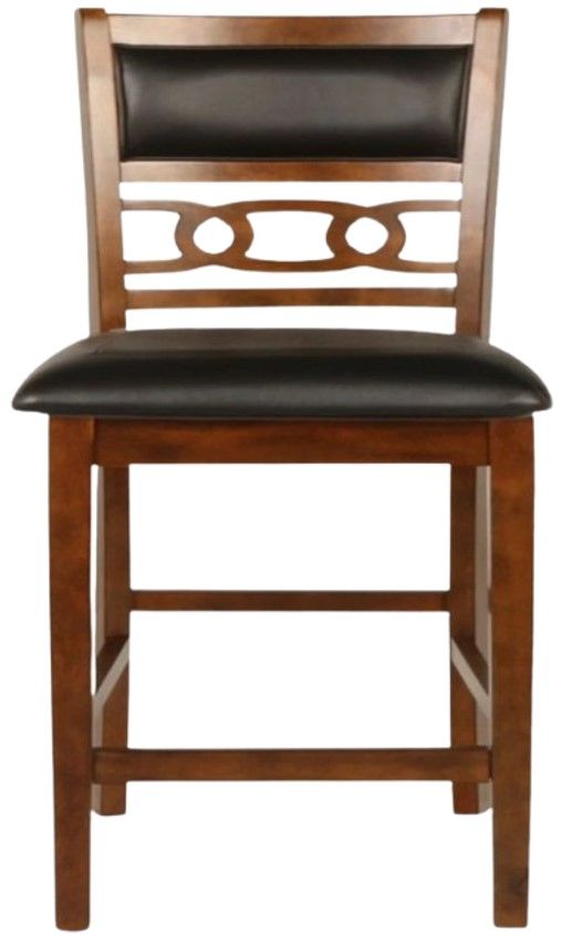 New Classic® Home Furnishings Gia Black/Brown Counter Height Dining Chair-2