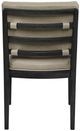 Bernards Elure Beige/Peppercorn Sling Dining Side Chair-3