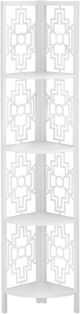 Bibliothèque-étagère de coin, blanc, Monarch Specialties®-0