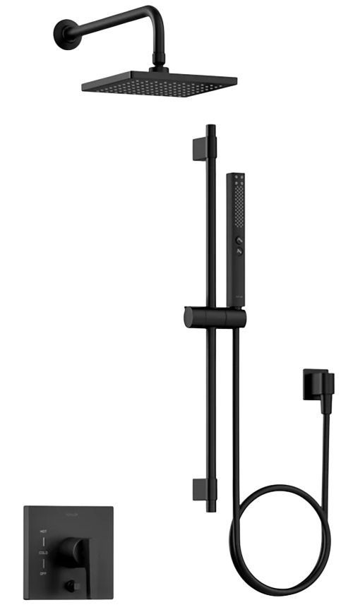 KOHLER® Honesty® Matte Black 2.5 GPM Showering Kit-0