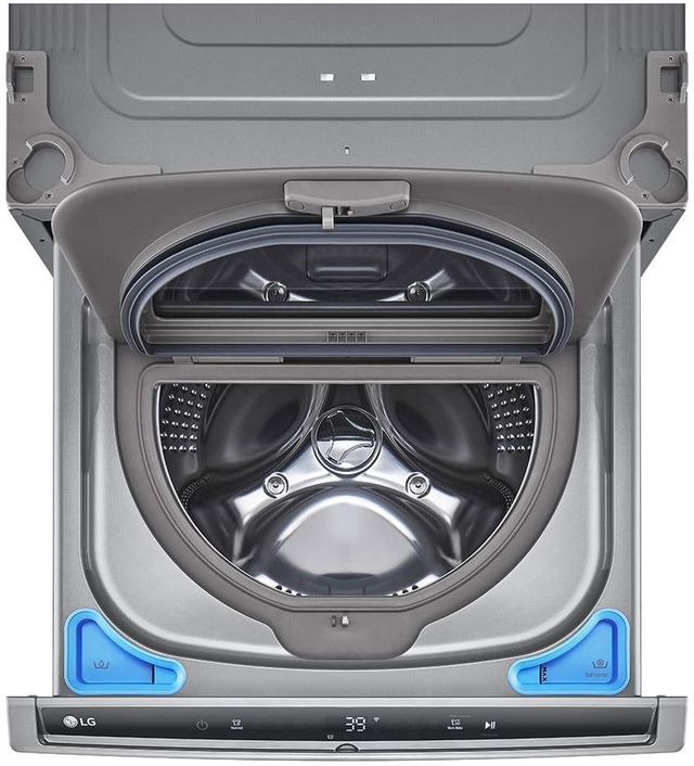 LG SideKick™ 1.0 Cu. Ft. Graphite Steel Impeller Pedestal Washer-2