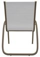 Telescope Casual Gardenella Abalone/Beachwood Aluminum/Fabric Outdoor Sling Stacking Arm Chair-3