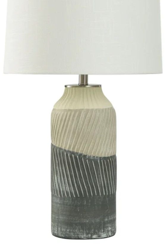 StyleCraft Tabby Sage/White Table Lamp-2