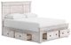 Signature Design by Ashley® Fenderport Whitewash Queen Panel Storage Bed-2