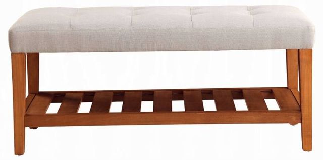 ACME Furniture Charla Light Gray/Oak Bench-1