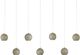Currey & Company Giro Nickel/Silver Rectangular Multi-Drop Pendant Lighting-0
