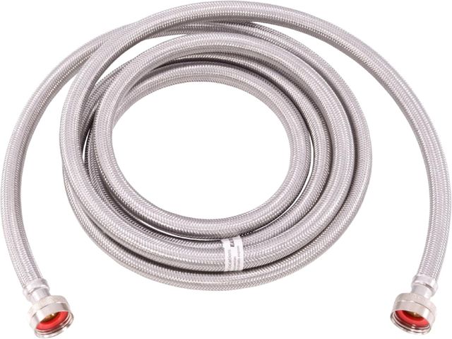 Eastman 5 Foot Stainless Steel Braided Washer Hoses (2 Pack)-0