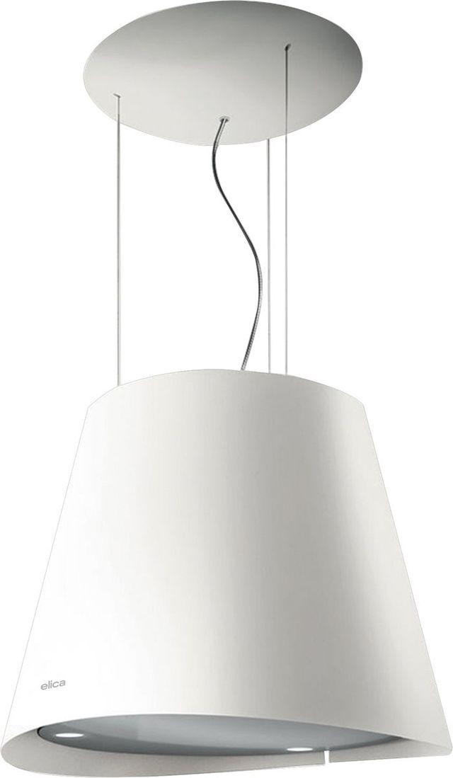 Elica Iconic Series Easy 20" White Island Range Hood-0