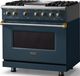 Viking® 5 Series 36" Squall Pro Style Dual Fuel (LP) Range with Brushed Brass Trim-3