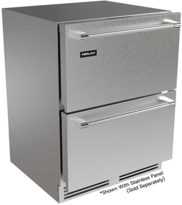 Perlick® G5 ADA 24" 3.8 Cu. Ft. Panel Ready Built-In Freezer Drawers-0