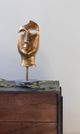 Moe's Home Collection Golden Mask On Stand Statue-3