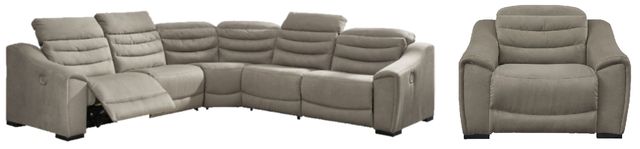 Signature Design by Ashley® Next-Gen Gaucho 2-Piece Putty Power Reclining Living Room Set-0