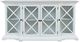 Jofran Inc. Carrington Brushed White Large Breakfront Cabinet-1