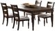 Bernards Bellamy Lane 5-Piece Beige/Brown Dining Set-0