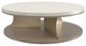 Caracole® Braces Ivory Craze Top Cocktail Table with Brushed Gold/Dry Martini Base -1