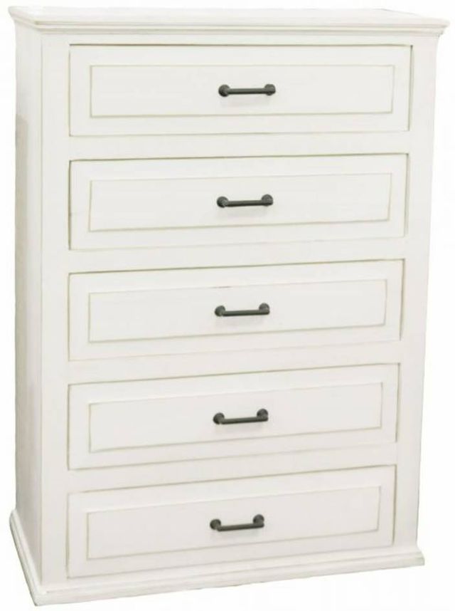 Million Dollar Rustic Frosted White Chest-0