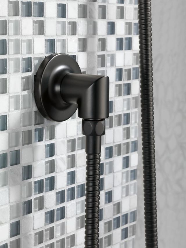 Brizo Odin® Matte Black Slide Bar Handshower with H2okinetic® Technology-1