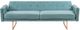 A & B Home Alicia Gold/Teal Sofa Bed-2