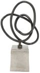 A & B Home Black Abstract Loop Decorative Statue-3