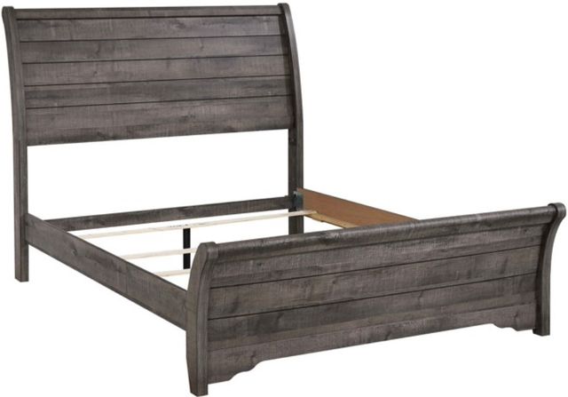 Crown Mark Coralee Dark Gray Bed-1