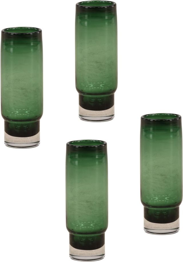 Dovetail Furniture Dellwyn 4-Piece Green Large Vase Set-0