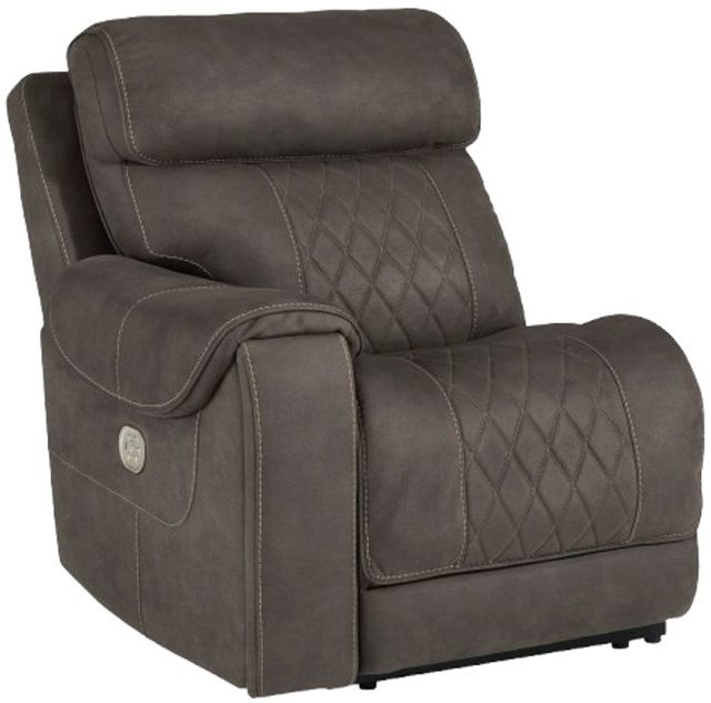 Signature Design by Ashley® Hoopster 6-Piece Gunmetal Curved Power Reclining Sectional-2