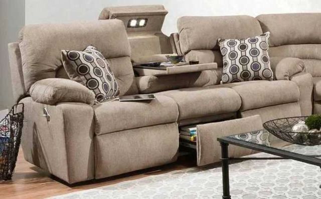 Franklin™ Tribute Colby Stone Dual Power Reclining Sofa-0