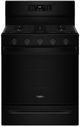 Whirlpool® 30" Black Freestanding Gas Range-0