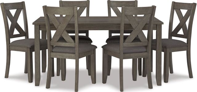 Signature Design by Ashley® Caitbrook 7-Piece Gray Counter Height Dining Set-1