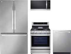 LG 4 Piece PrintProof™ Stainless Steel Kitchen Package