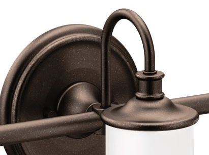 Moen® Belfield™ Oil Rubbed Bronze Three Globe Bath Light-1