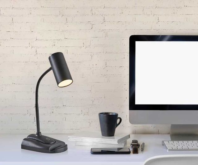 Adesso® Black 21" LED Desk/Clip Lamp-3