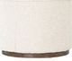 Four Hands Sinclair Cream Round Ottoman -2
