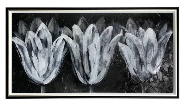 Stylecraft Jane Seymour White Trio on Black Black/White Wall Art-0