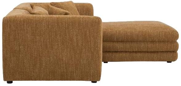 Moe's Home Collection Lowtide Nook 3-Piece Amber Glow Modular Sectional and Ottoman-3