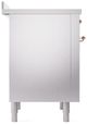 Ilve® Nostalgie II Series 36" Stainless Steel Pro Style Induction Range-2