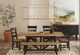 Intercon Hendricks Raven/Rustic Wheat Dining Bench-1