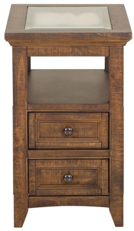 Magnussen Home® Bay Creek Toasted Nutmeg Chairside End Table-1